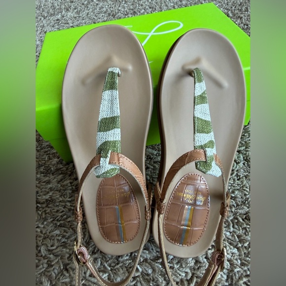 Sam Edelman Brown and Green Strappy Sandals - Picture 2 of 6